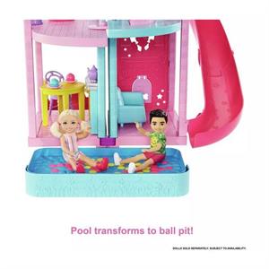 Barbie Chelsea Dolls Playhouse with Slide and Pool